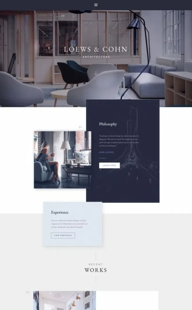 Modèle de site Architecte — WordPress par WPUltime