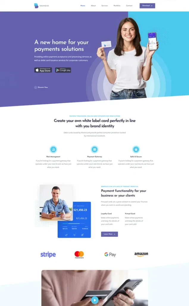 Modèle de site Solution Paiement — WordPress par WPUltime