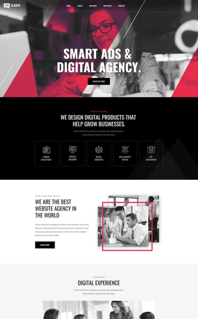 Modèle de site Agence Digitale — WordPress par WPUltime
