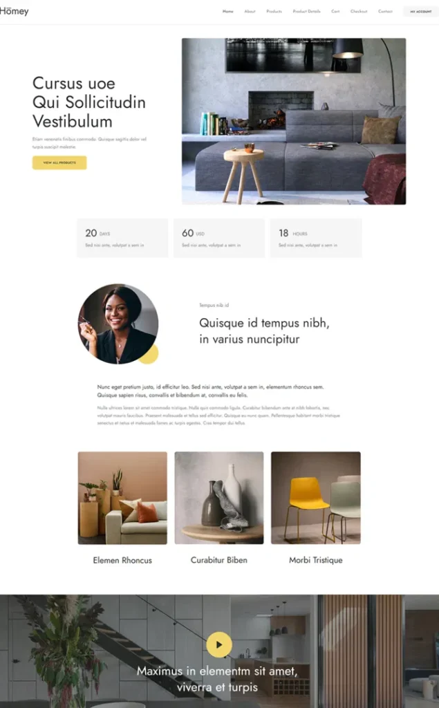 Modèle de site Magasin De Meubles — WordPress par WPUltime