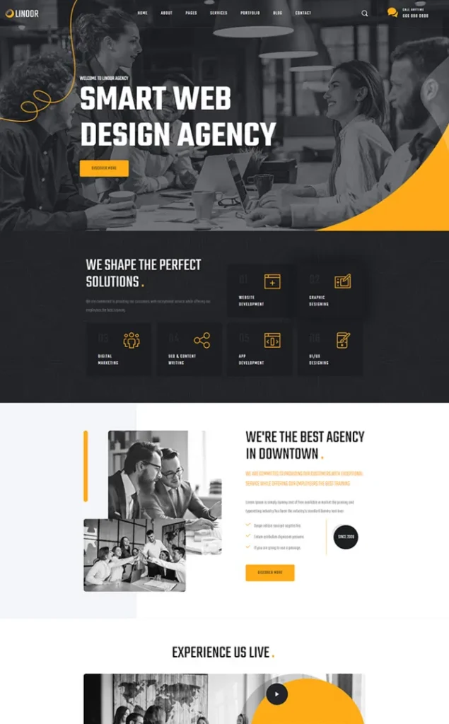 Modèle de site Agence Web — WordPress par WPUltime