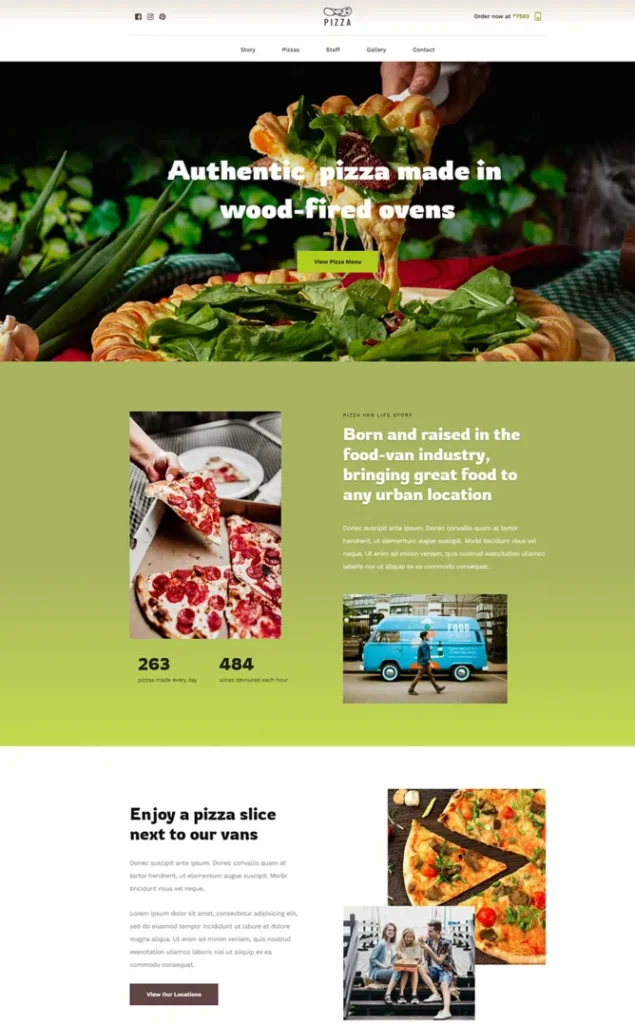 Modèle de site Pizza — WordPress par WPUltime