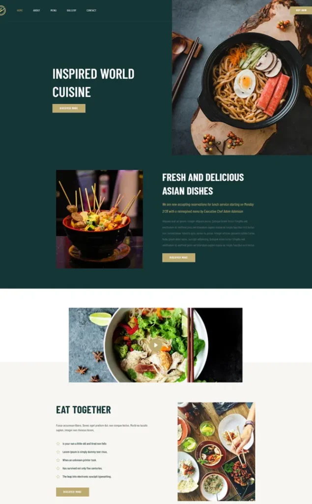 Modèle de site Restaurant — WordPress par WPUltime
