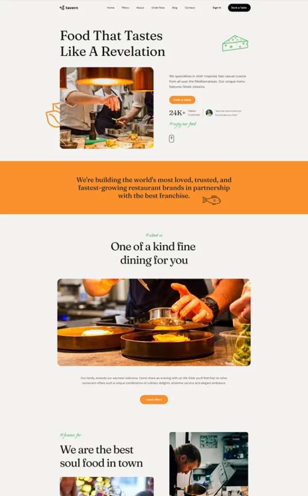 Modèle de site Tavern — WordPress par WPUltime