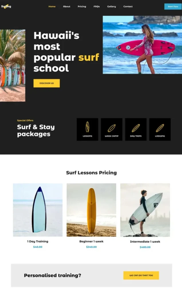 Modèle de site Image 1 — WordPress par WPUltime