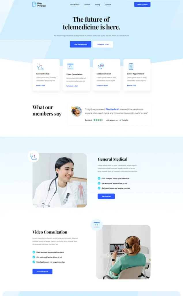 Modèle de site Telemedicine — WordPress par WPUltime
