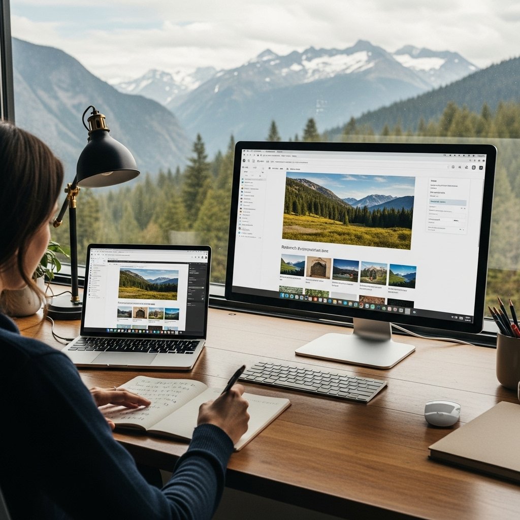 Création de contenu et recherche d'images gratuites pour un site WordPress à petits prix.