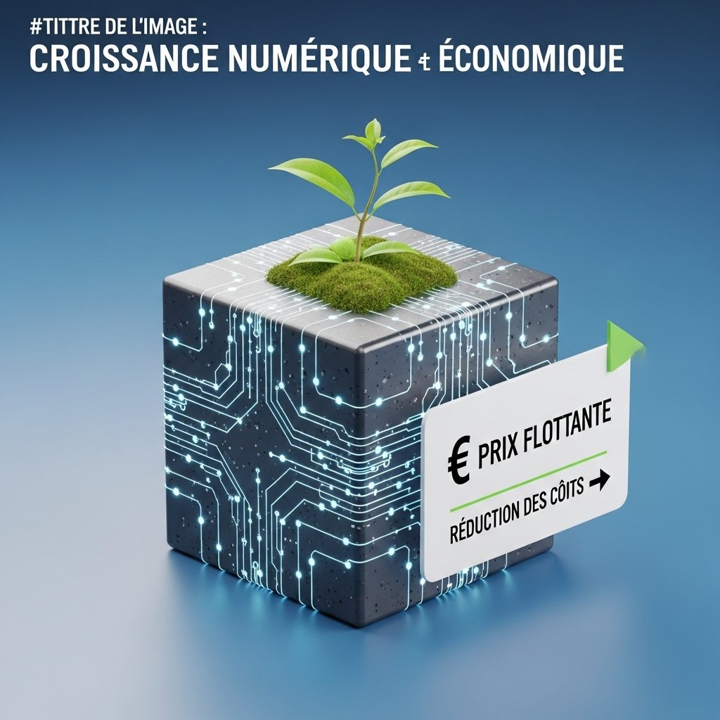 Illustration d'un serveur d'hébergement web abordable et d'un nom de domaine pour un site WordPress.