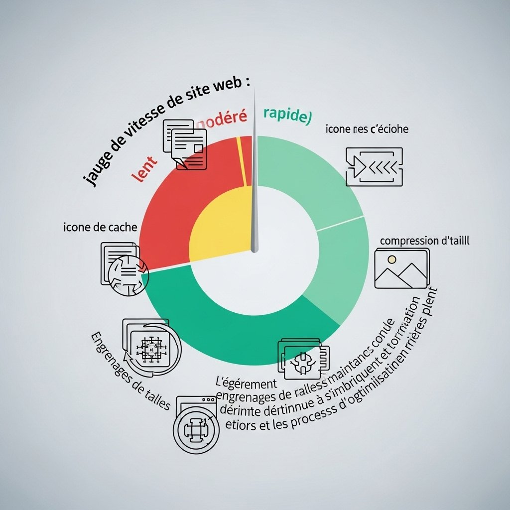 Concept d'optimisation de la vitesse et de la maintenance d'un site WordPress pas cher.
